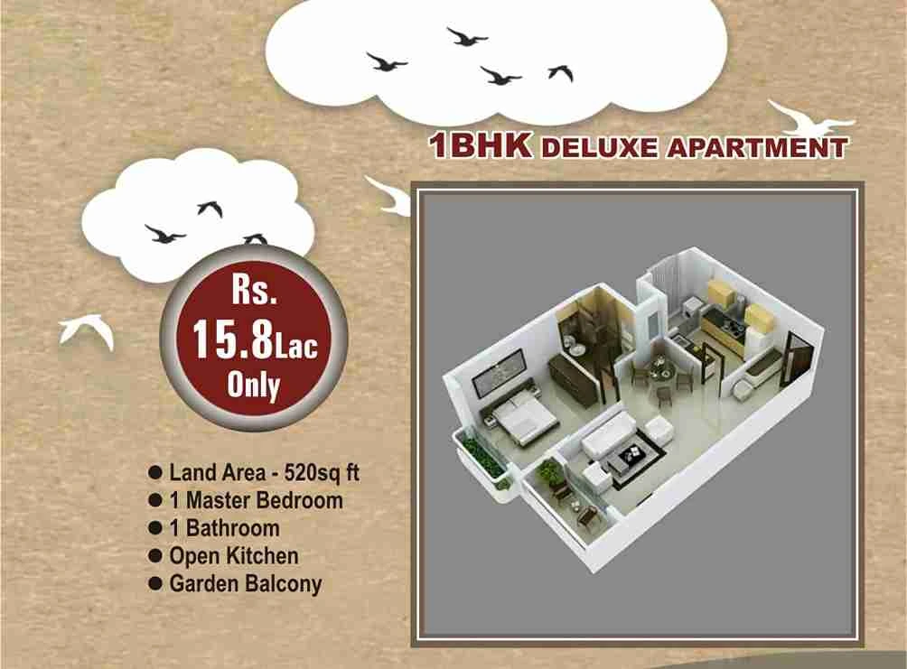1BHK apartment in Gitanjali-Gitabitan, Santiniketan