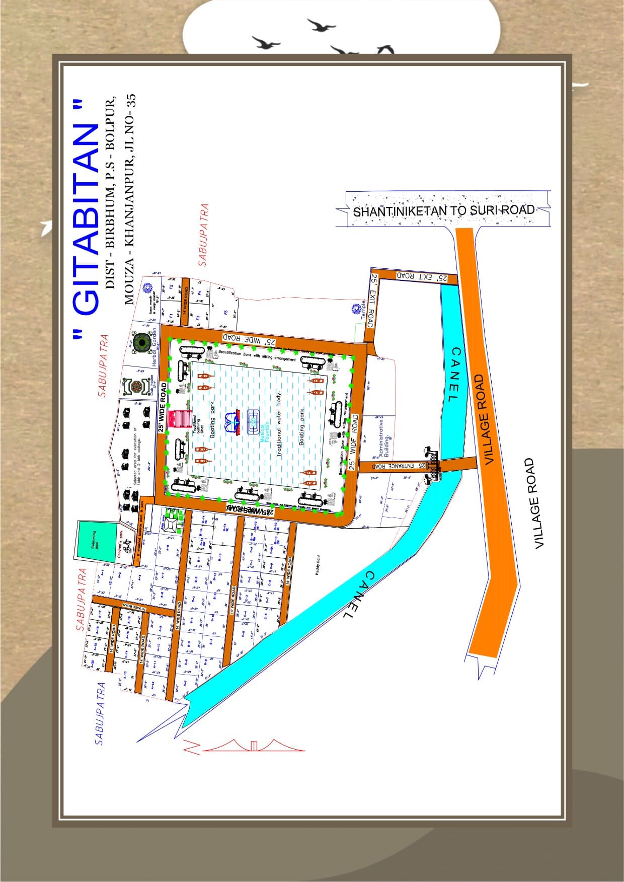 master plan banner in Gitanjali-Gitabitan