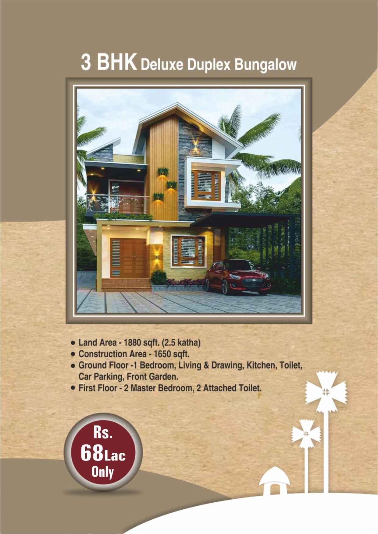 3bhk deluxe duplex bungalow banner in Gitanjali-Gitabitan