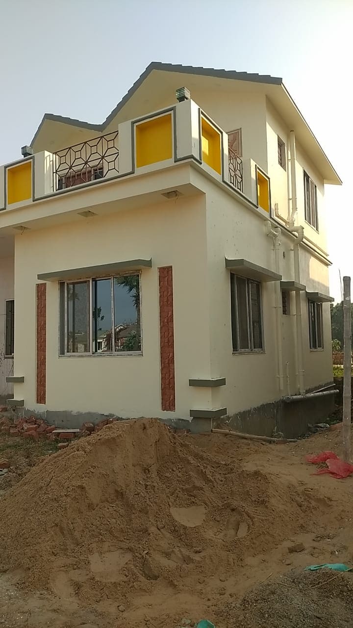 Side view of 2bhk medium duplex bungalow in Gitanjali-Gitabitan site from a different angle